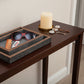 Wooden tray with sunglasses, comb, and tube of Bepan on a light gray background