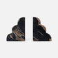 Melina Bookends Dark Petrified Wood