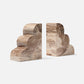 Melina Bookends Light Petrified Wood