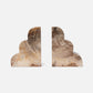 Melina Bookends Light Petrified Wood