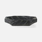 Black marble basin on a white background