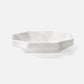 White marble bowl on a white background