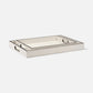 Merth Tray Set White Leather