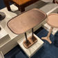 Brenna Accent Table Antiqued Brass