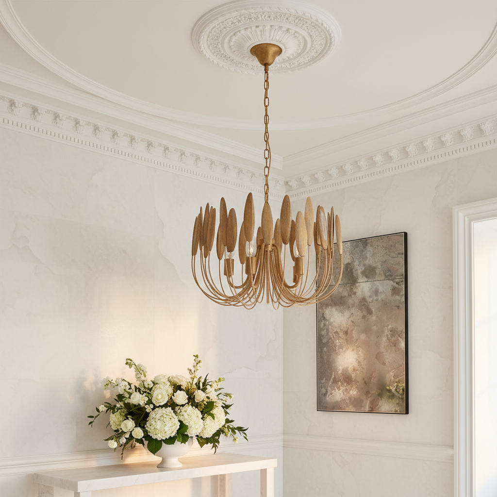 Milano Chandelier Brushed Gold