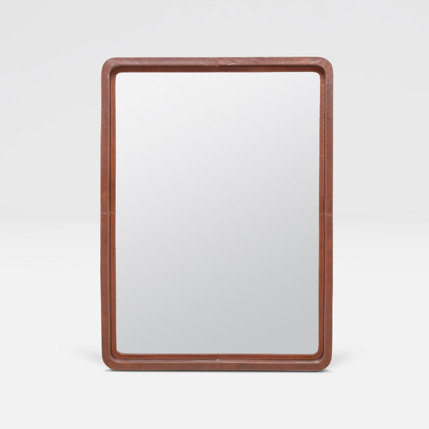 Duncan Mirror Tobacco Leather