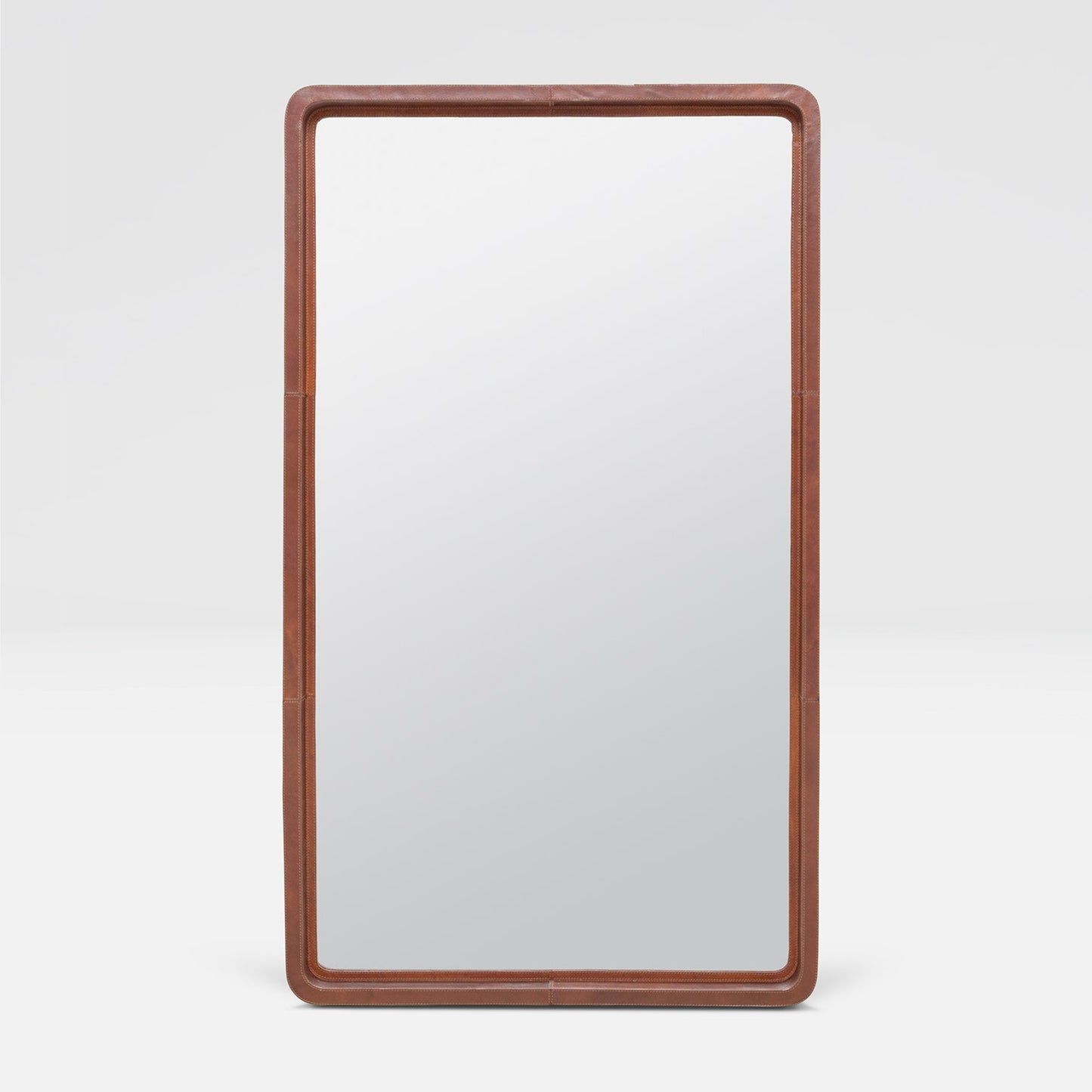Duncan Mirror Tobacco Leather