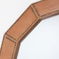 Hume Mirror Aged Camel Leather