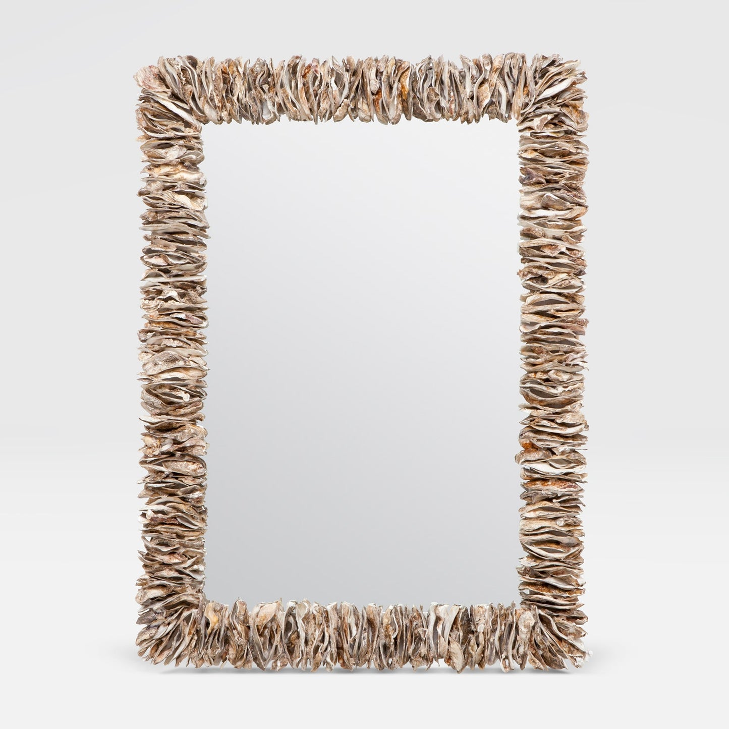 Mina Rectangular Mirror Oyster Shell