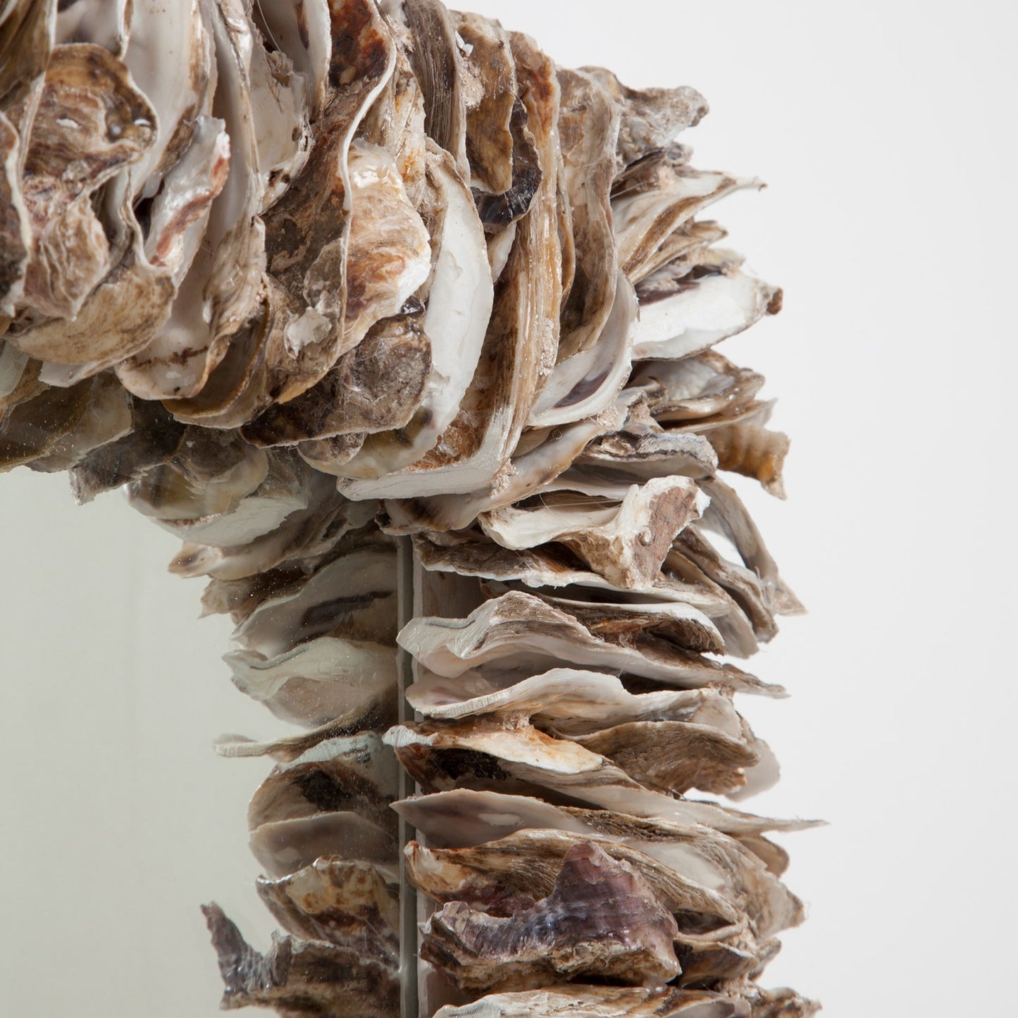 Mina Rectangular Mirror Oyster Shell