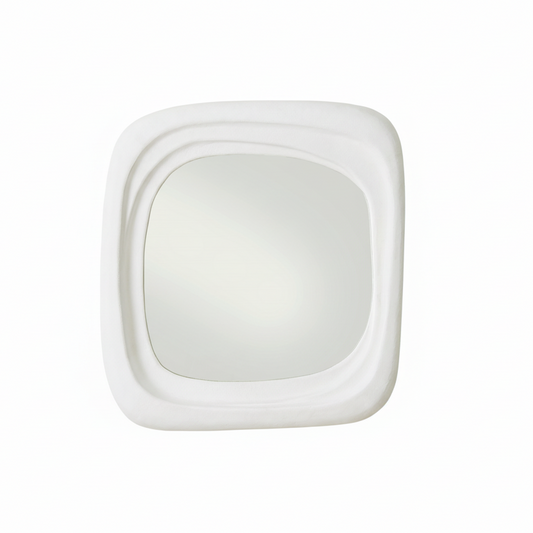 White square light fixture on a white background