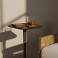 Brenna Drink Table Antiqued Brass