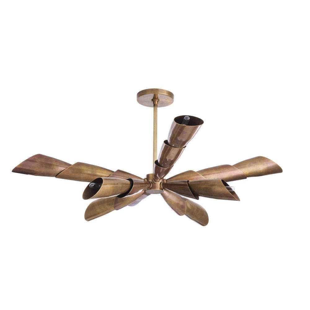 Morgan Flush Mount Vintage Brass