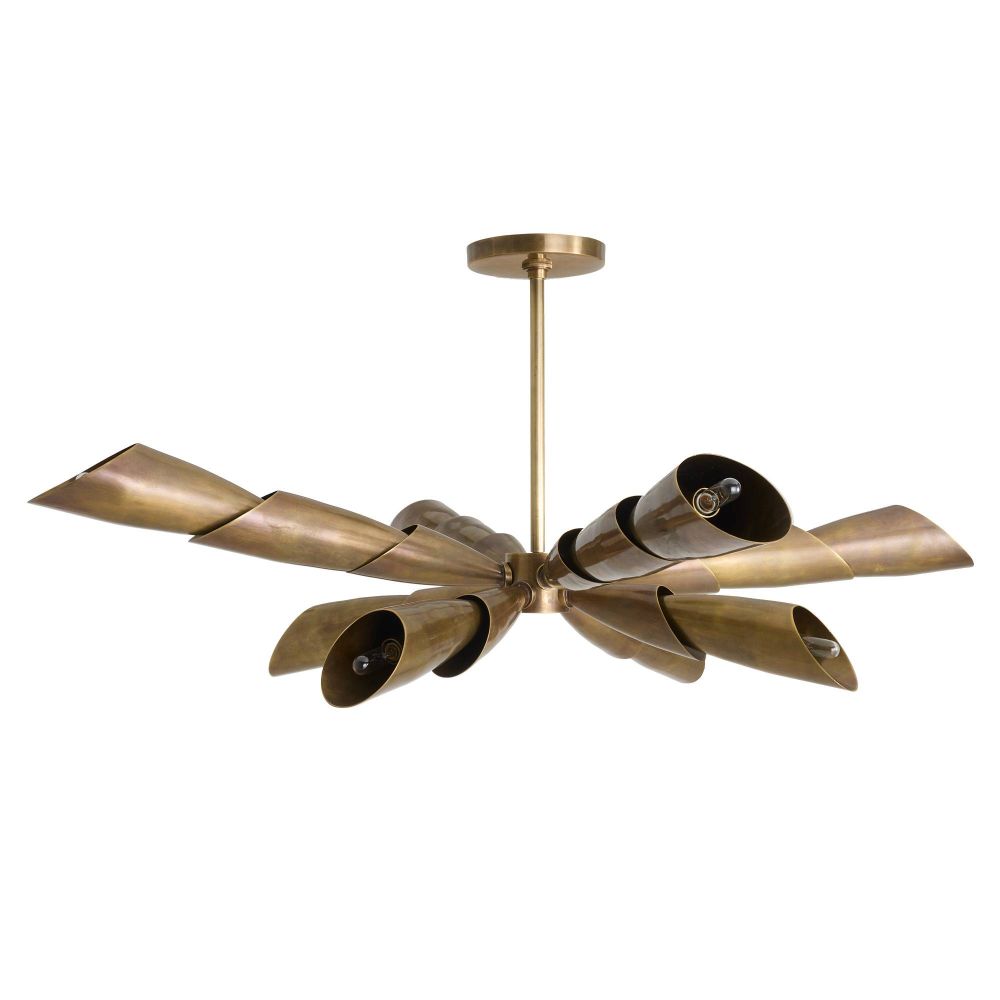 Morgan Flush Mount Vintage Brass