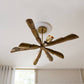 Morgan Flush Mount Vintage Brass