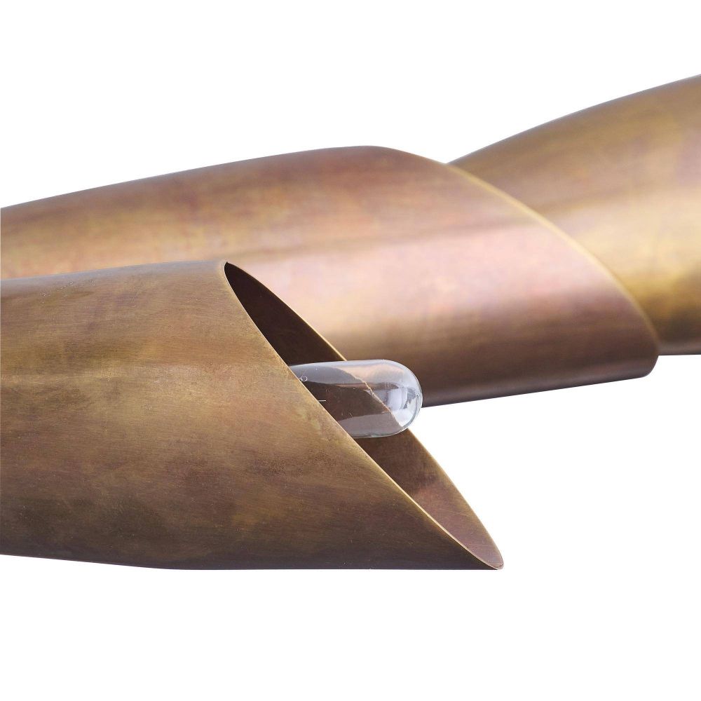 Morgan Flush Mount Vintage Brass