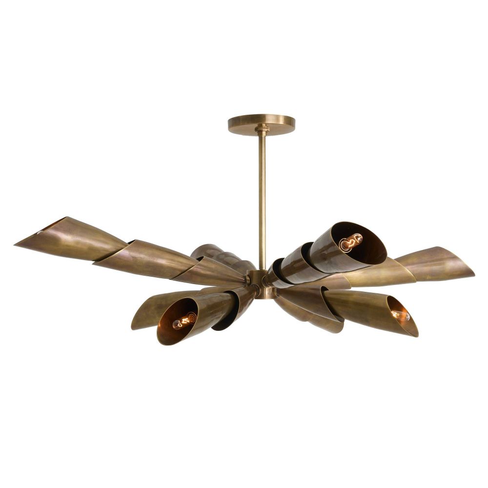 Morgan Flush Mount Vintage Brass