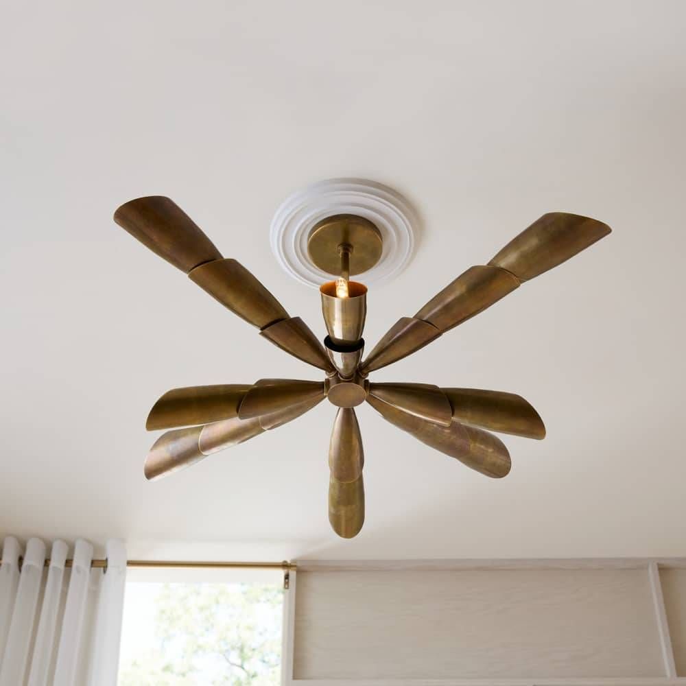 Morgan Flush Mount Vintage Brass