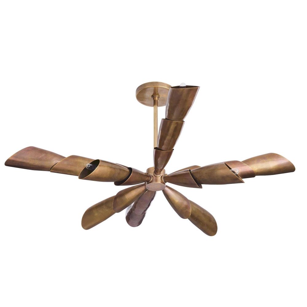 Morgan Flush Mount Vintage Brass
