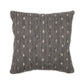 Gray textured pillow with subtle pattern on a white background