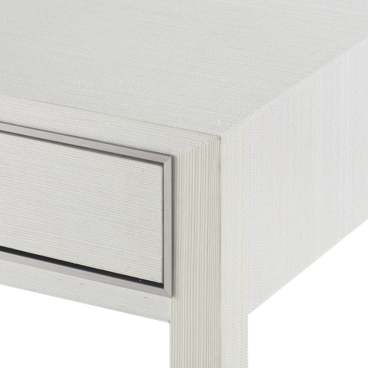 Morris 1-Drawer Side Table Sand White