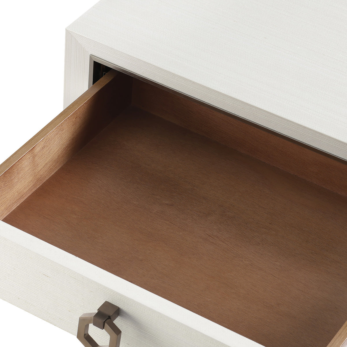 Morris 1-Drawer Side Table Sand White