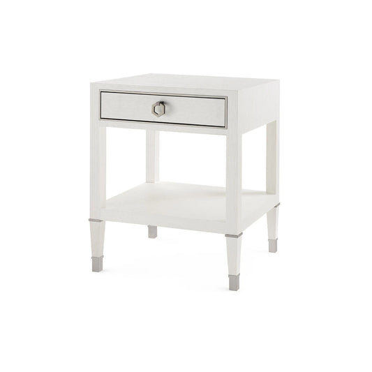 Morris 1-Drawer Side Table Sand White
