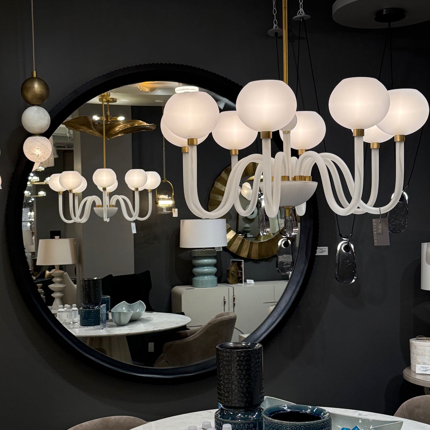 Munich Mirror Ebony Wood