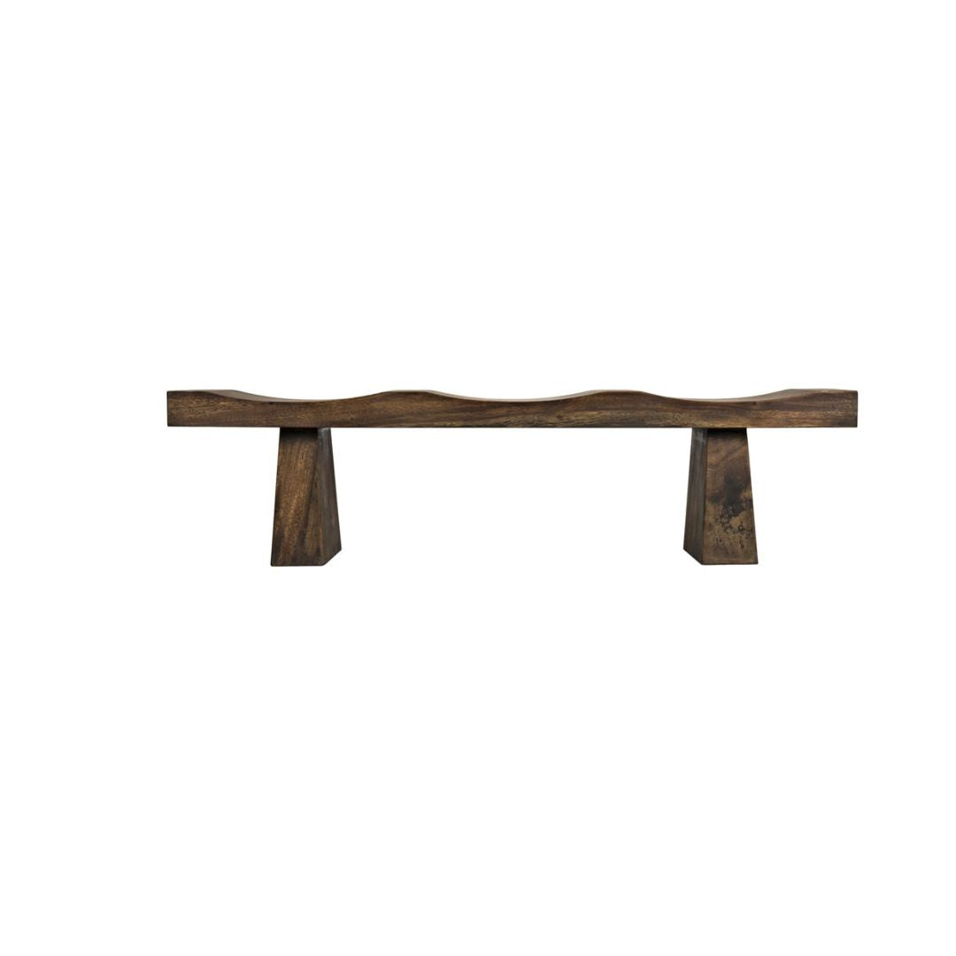 noir shibumi bench brown front