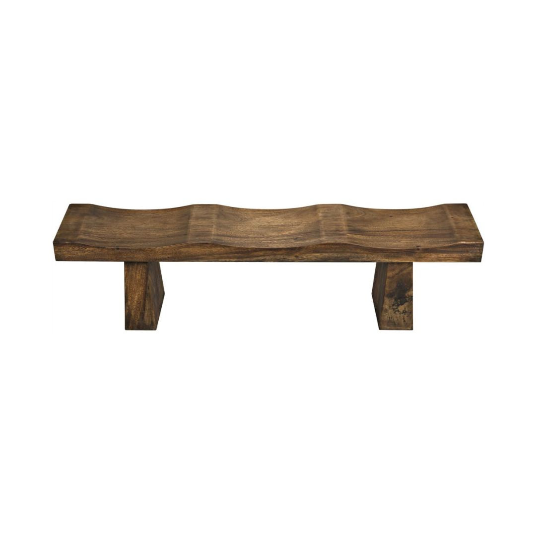 noir shibumi bench brown top