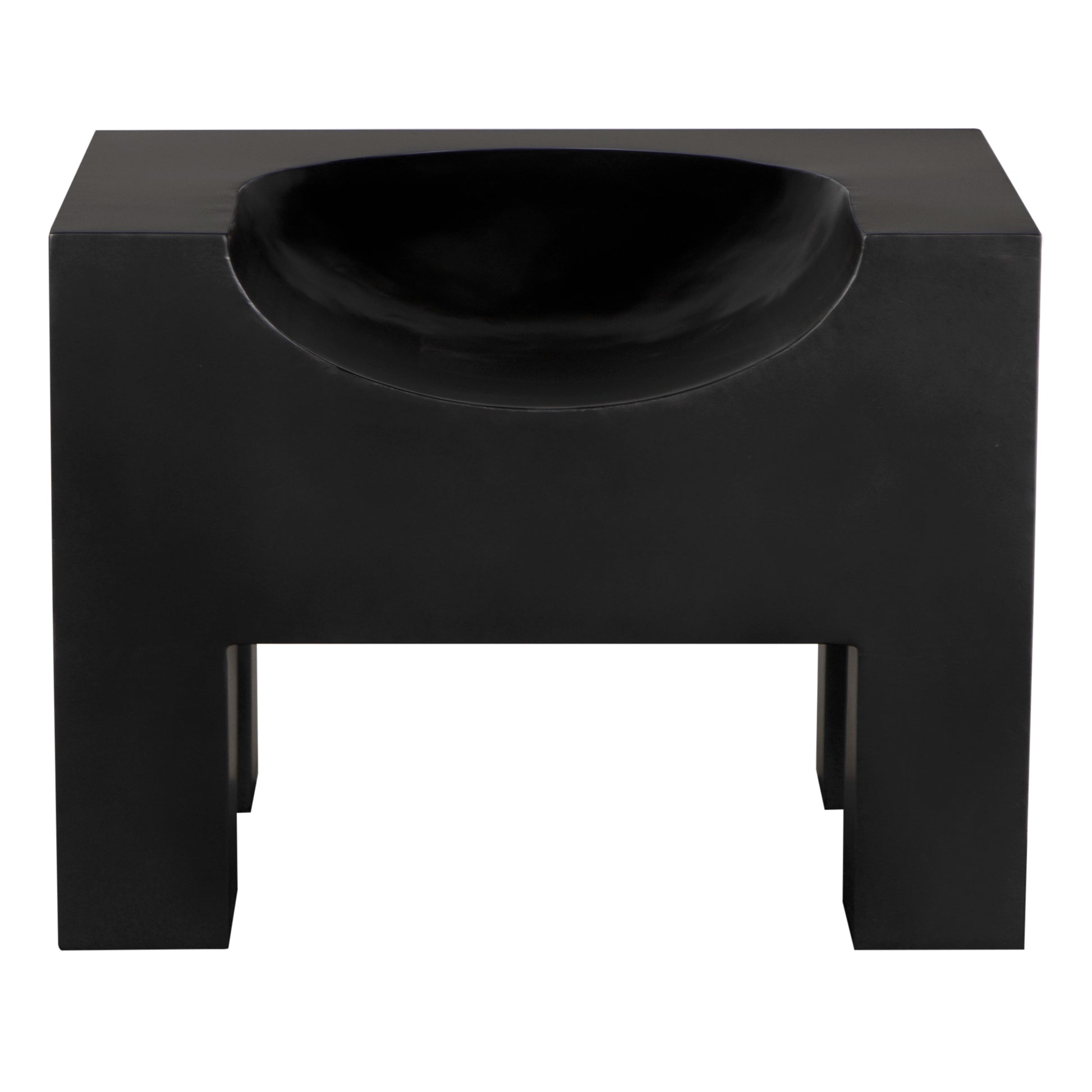 noir thorn chair black front