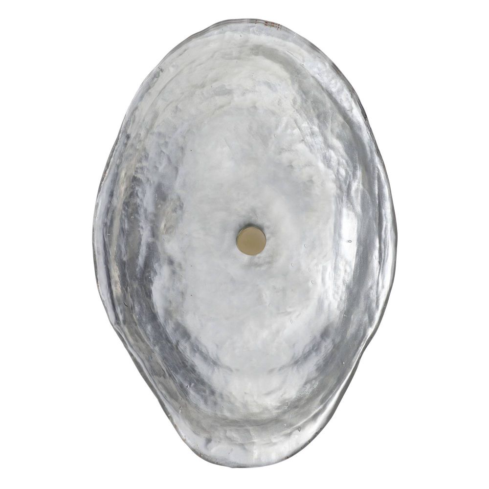 Marble-patterned oval object on a white background
