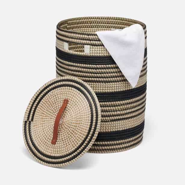 Olinda Hamper Black Natural - multiple options