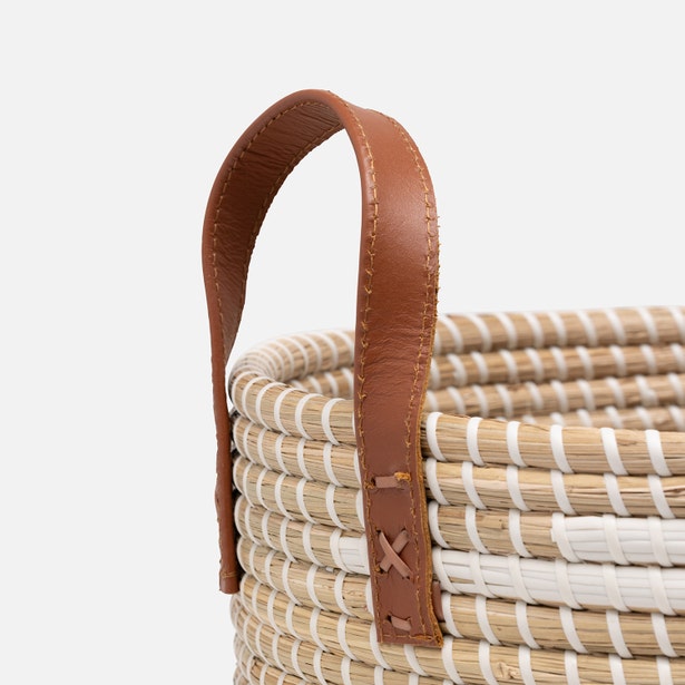 Olinda Basket Set White Natural