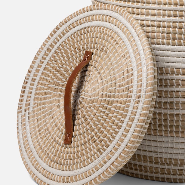 Olinda Hamper White Natural - multiple options