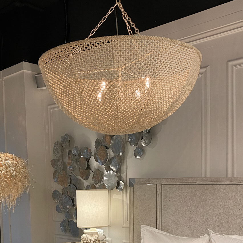 Quinn Chandelier Coco Beads Cream