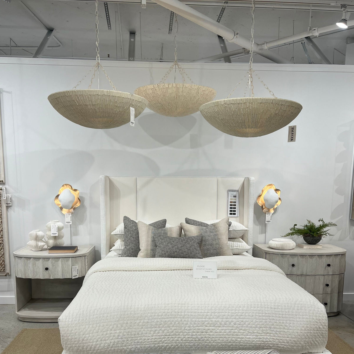 Palecek Cora Chandelier Off White Rattan – CLAYTON GRAY HOME