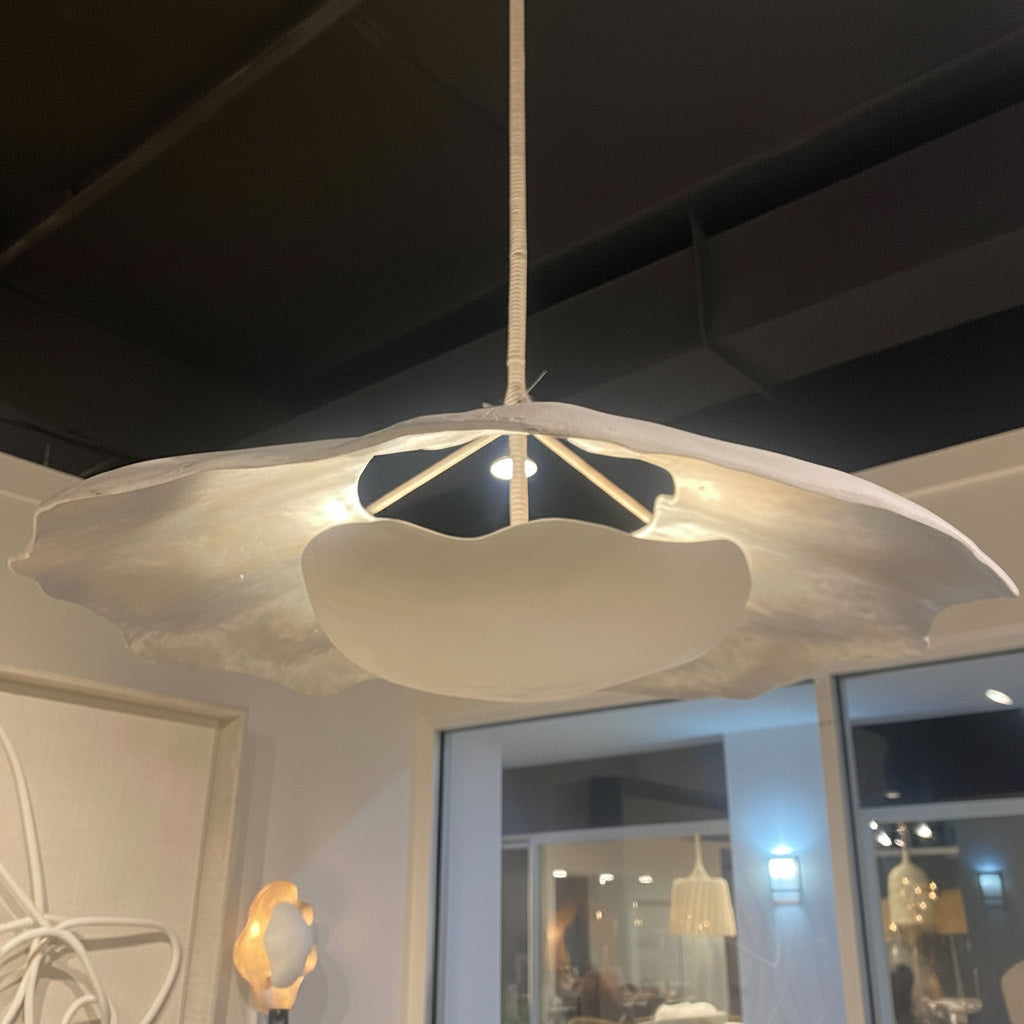 Palecek Lima Chandelier White Texture – CLAYTON GRAY HOME