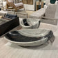 palecek taza marble bowl MARKET