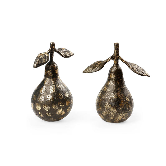 Pears Statue Set of 2 Bronze