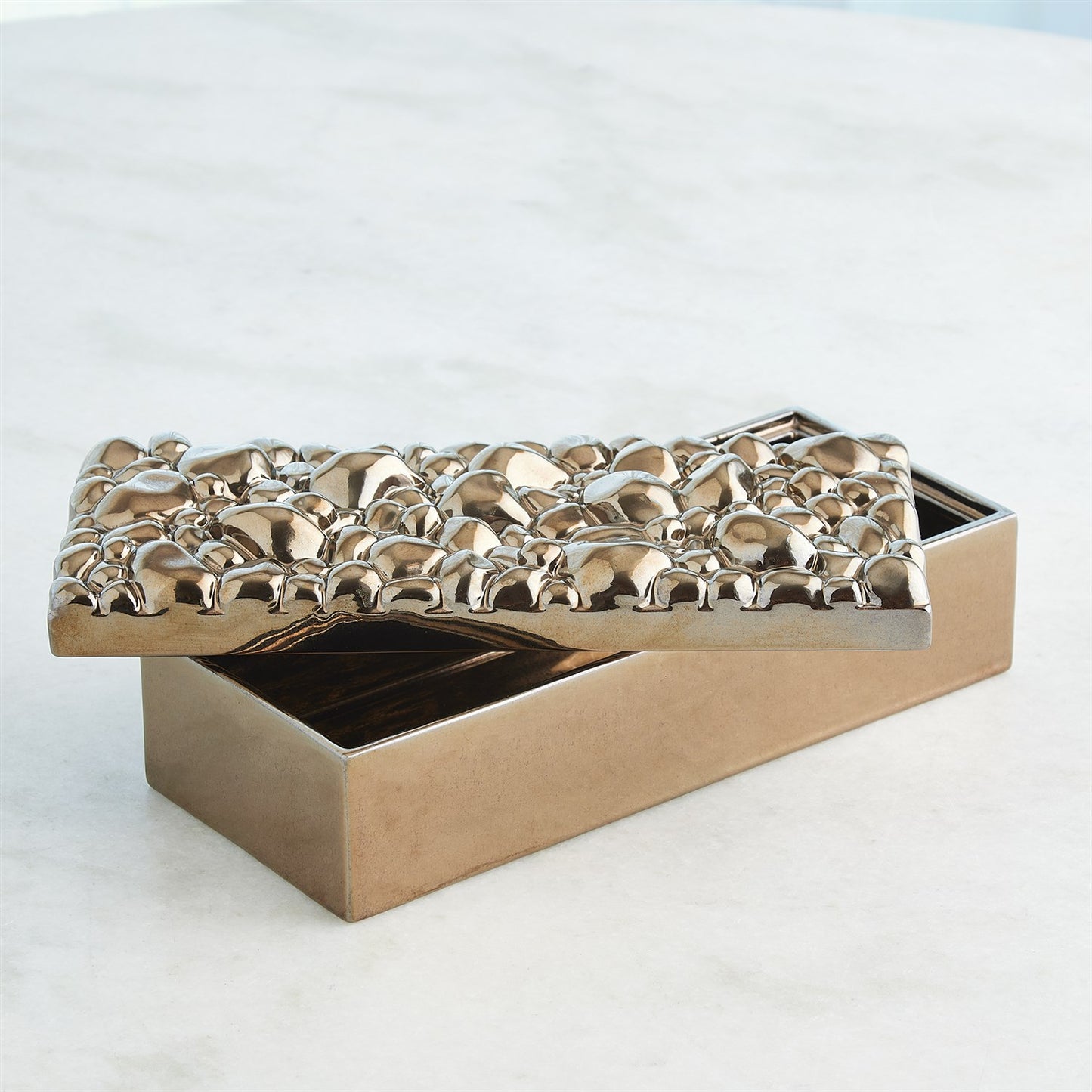 Pebbles Boxes Set Bronze