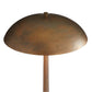 Bronze-colored lampshade on a white background