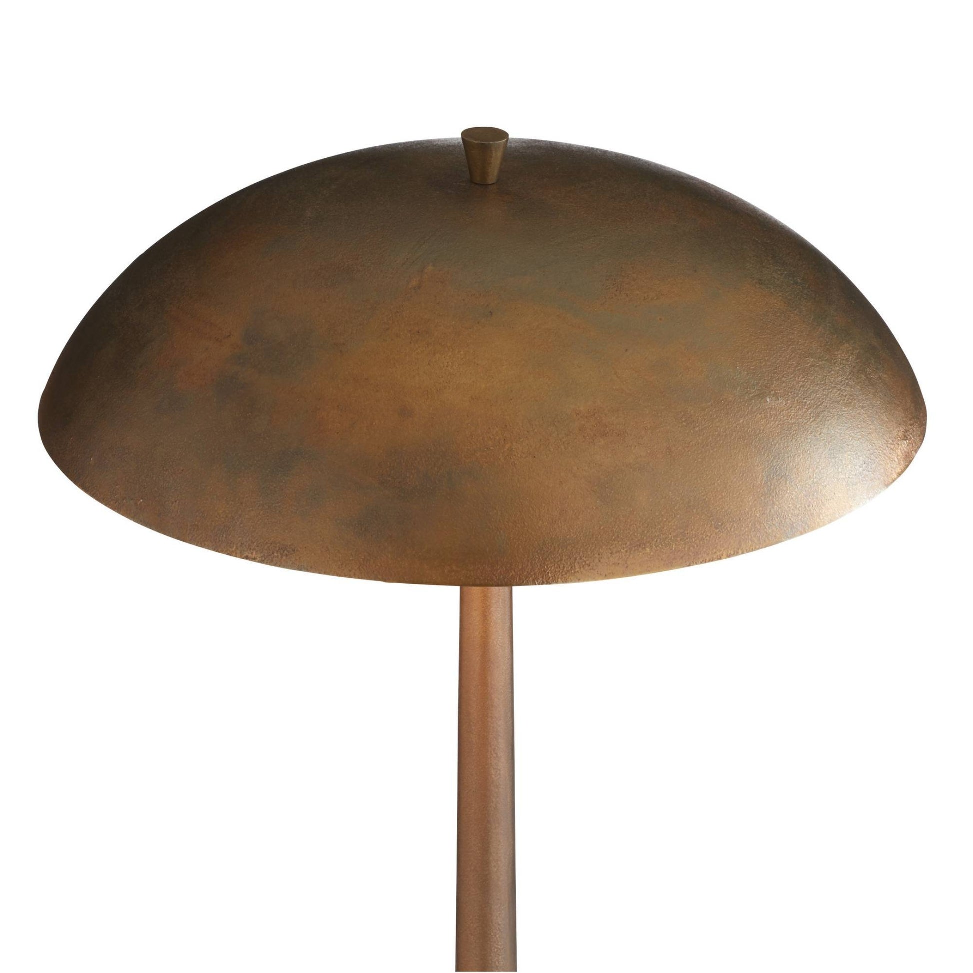 Bronze-colored lampshade on a white background