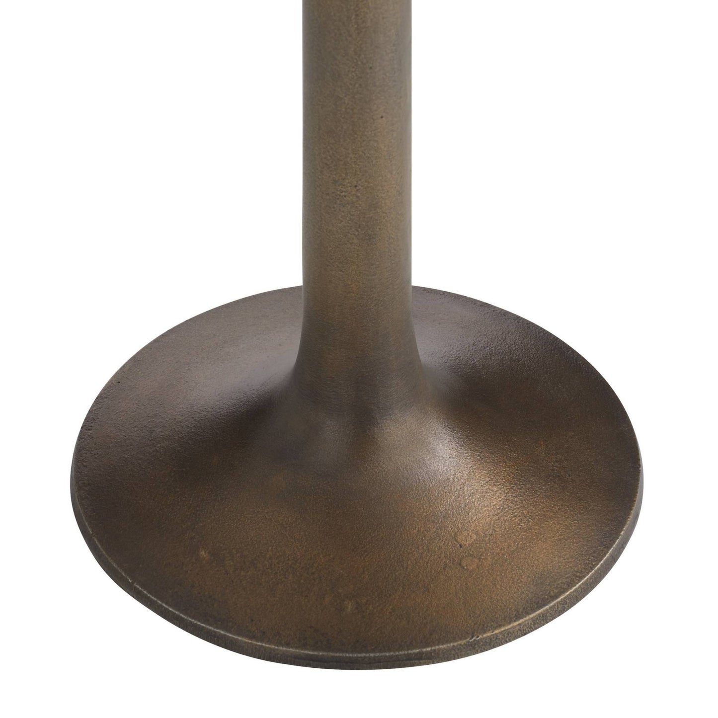 Bronze pedestal base on a white background