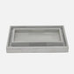 Arles Tray Set Light Gray Faux Horn