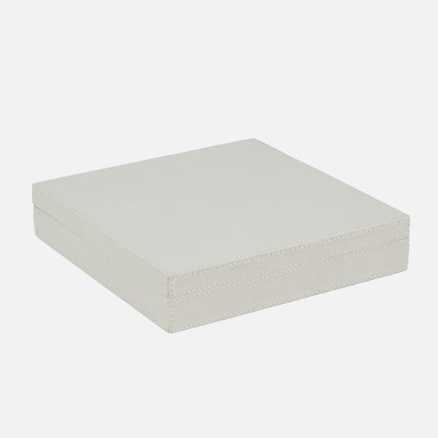 Light gray jewelry box on a white background