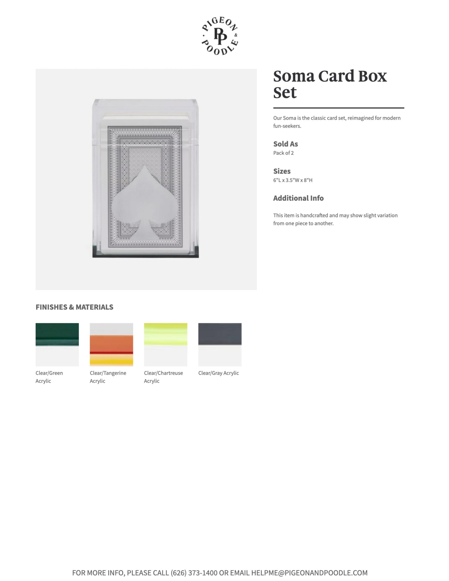 pigeon and poodle soma card holder large tearsheet