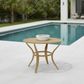 Hadley Table Gold Mesh Metal