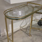 Gallery Folding Bar Shiny Brass