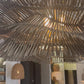 Miramar Chandelier Gray Rattan
